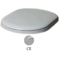 Сиденье для унитаза с микролифтом белый/хром Azzurra Charme CHA1800/Fbi/cr