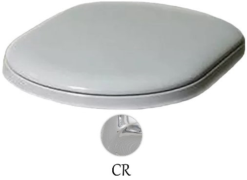 Сиденье для унитаза с микролифтом белый/хром Azzurra Charme CHA1800/Fbi/cr