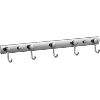 Планка с крючками Savol S-05205B для ванны, хром