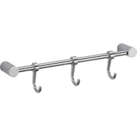 Планка с крючками Savol S-006203 для ванны, хром