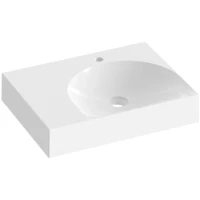 Раковина Ravak Lite XJXL1260000 60x45 см L, накладная, подвесная, белый