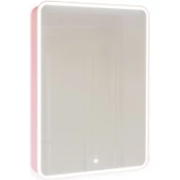 Зеркальный шкаф 60x85,5 см розовый иней R Jorno Pastel Pas.03.60/PI