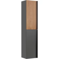 Пенал Sancos Delta PDL35GR подвесной L/R, дуб красный/графит матовый