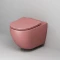 Унитаз подвесной Grossman GR-4411PIMS безободковый, с сиденьем микролифт, розовый матовый - 7