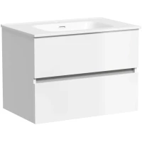 Тумба под раковину Sancos Urban UR70W 69 см, подвесная, белый глянец