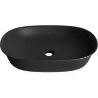 Раковина-чаша Wellsee Brillant iCon 326003000 50x40 см, накладная, черный матовый