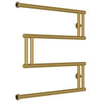 Полотенцесушитель водяной 600x600 золотой матовый Сунержа High-Tech+ model 