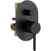 Смеситель для ванны Plumberia Selection IXO KIT1001NO встраиваемый, черный матовый