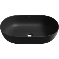 Раковина-чаша Wellsee Chic Riviera 326811000 60x41 см, накладная, черный матовый