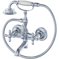 Смеситель для ванны Wonzon & Woghand Retro WW-88639020-CR с душевым гарнитуром, хром