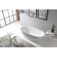 Акриловая ванна Abber AB9205 180x84 см, отдельностоящая, белый