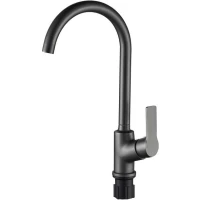 Смеситель для кухни Esko St.-Petersburg Spb 519 GRF оружейная сталь матовый