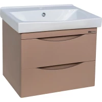 Тумба с раковиной капучино 60,5 см Bellezza Санриса 4630109180455 + 4690311076861