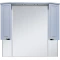 Зеркальный шкаф Misty Терра П-Тер02110-0501 109,5x100,1 см, с подсветкой, выключателем, серый матовый - 1