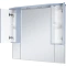 Зеркальный шкаф Misty Терра П-Тер02110-0501 109,5x100,1 см, с подсветкой, выключателем, серый матовый - 2