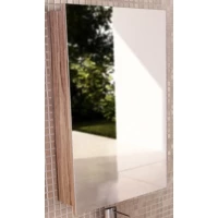 Зеркальный шкаф 48x70 см эбони светлый Comforty Диана 00003118243