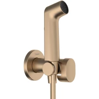 Гигиенический душ Hansgrohe Bidette S 29230140 с держателем, шлангом, бронза