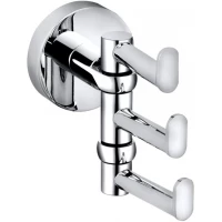 Крючок Bemeta Omega 104106072 тройной, поворотный, для ванны, хром