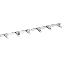 Планка с крючками Bemeta Omega 104606112 для ванны, хром