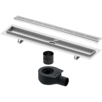 Душевой трап (лоток) Tece TECEdrainline quadratum 600700 + 650000 + 660016 + 600750 64,3 см, с решеткой, перфорированный, хром