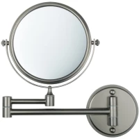 Зеркало косметическое Fixsen Hotel FX-31021F с 3x увеличением, настенное, графит матовый