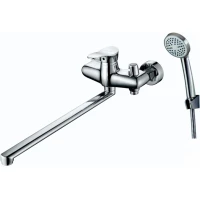 Смеситель для ванны D-Lin D149305 универсальный, с душевым гарнитуром, хром