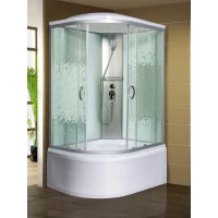 Душевая кабина Мономах 120/90/44 МЗ R 10000005844 120x90x210 см R, с крышей, высокий поддон, профиль матовый хром, стекло интимато