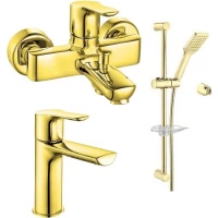 Комплект смесителей E.C.A Luna 102802450EX + 102808940EX + 102846029EX