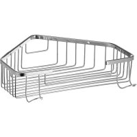 Полка для ванной D-Lin D201304 23,5x22,6 см, угловая, хром 