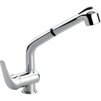 Смеситель для кухни Emmevi Ambra 9066/CR с выдвижным изливом, хром