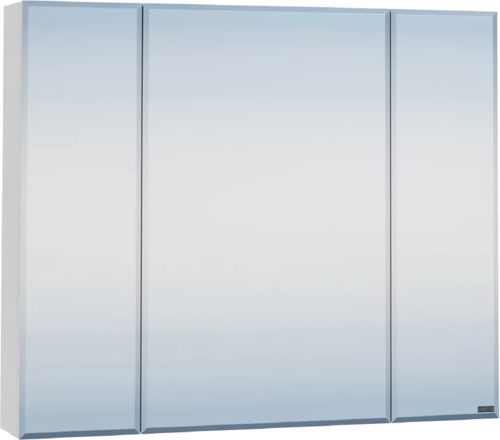 Зеркальный шкаф 87x73,5 см белый глянец Санта Стандарт 113017