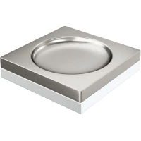 Мыльница Boheme Qubic 10960-NB настольная, никель матовый