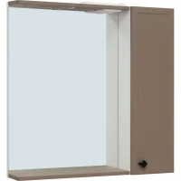 Зеркальный шкаф 75x75 см бежевый R Runo Римини 00-00001280