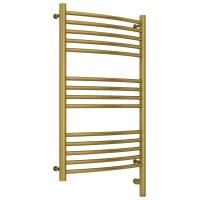 Полотенцесушитель электрический 800x500 состаренная латунь МЭМ правый, перемычка выгнутая Сунержа Богема 3.0 051-5803-8050