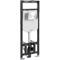 Инсталляция для унитаза WasserKRAFT Alme 15 15TLT.010.ME.BN01 с кнопкой смыва, никель