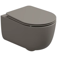 Унитаз подвесной GSG Hit HIWCSO030 безободковый, кашемир матовый