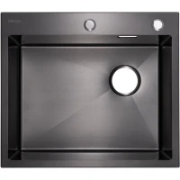 Кухонная мойка ORINZA ORS.580.505.DR.BLACK 58x50,5 см, черный