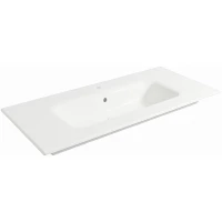 Раковина Plumberia Selection IXO XO081FBL 81x46 см, накладная, белый глянец