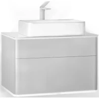 Тумба с раковиной французский серый 81,4 см Jorno Pastel Pas.01.82/P/GR + Y18293