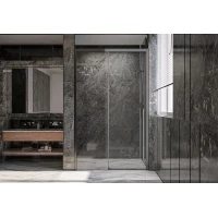 Душевая дверь 129 см Veconi Premium Trento PTD30-GR-130-01-C4 прозрачное