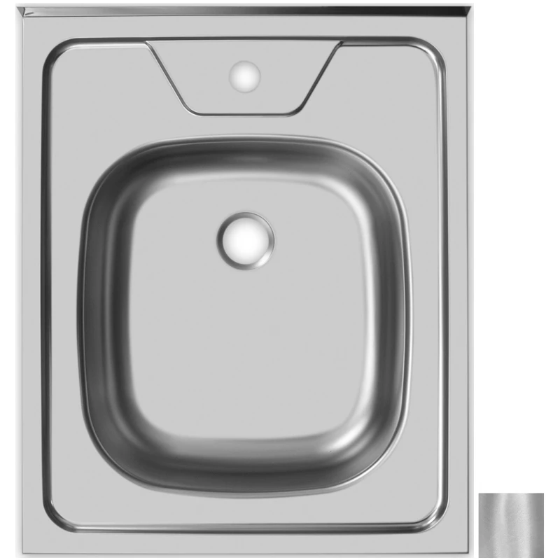 Кухонная мойка матовая сталь Ukinox Стандарт STD500.600 ---5C 0CS
