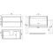Комплект мебели белый глянец 91 см Sancos Cento CN90W + CN7002 + CI900 - 9