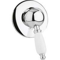 Смеситель для душа хром, ручка белая Cezares Elite ELITE-DIM-01-Bi