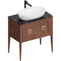 Тумба орех 80 см Kerama Marazzi Plaza Classic PL.CN.80.1+1\NUT.M