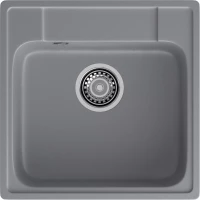 Кухонная мойка GranFest Quarz 48 47,8x47,8 см, темно-серый
