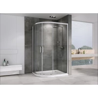 Душевой уголок 110x90 см Abber Schwarzer Diamant AG01119 прозрачное