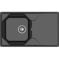 Кухонная мойка GranFest Unique 840L 84x50 см, черный