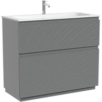 Тумба под раковину Sancos Folk Floor FL100FES 99,5 см, напольная, светло-серый матовый