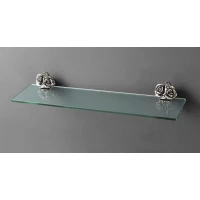 Полка стеклянная серебро Art&Max Rose AM-0913-T
