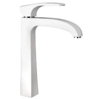 Смеситель для раковины Paini Lady 89BY211LLLSSR с донным клапаном, белый матовый